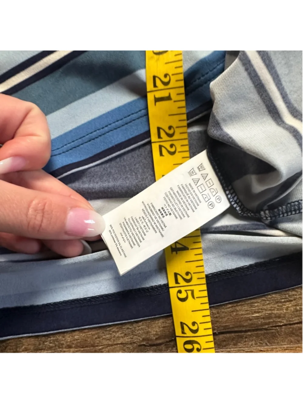 Women's Michael Kors Striped Top XL Blue Summer